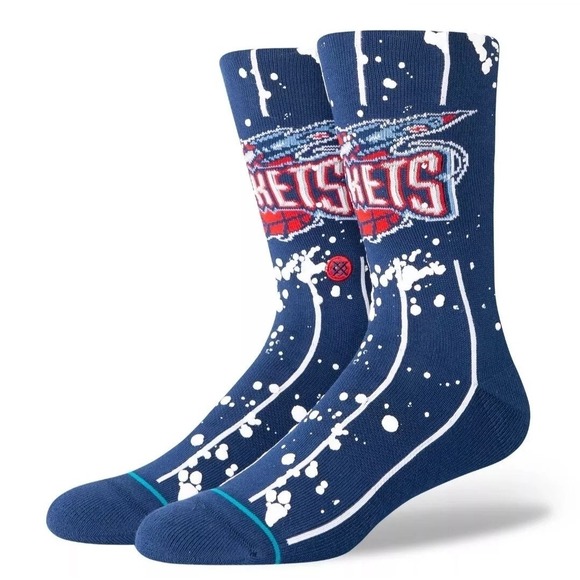 Stance Other - NBA X Stance Overspray Collection Crew Socks Houston Rockets Size Large 9-13 New